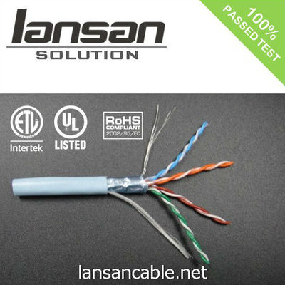 lan cable cat 5e FTP PVC ethernet Cable  cat 5 Quick Installation With Bare Copper Conductor High Speed Pass Test